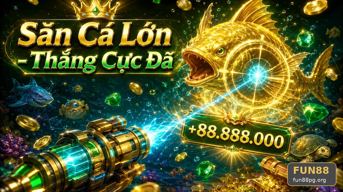 Tưởng đạn lớn luôn hiệu quả: Sai lầm khi bắn cá săn thưởng tại FUN88